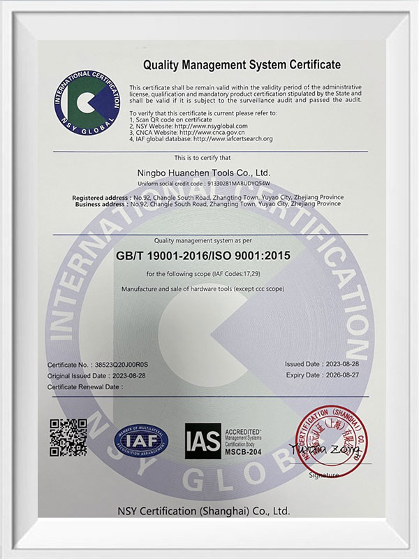 Certifikát systému manažérstva kvality